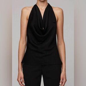 A.L.C. Eliana Silk Halter Neck Top